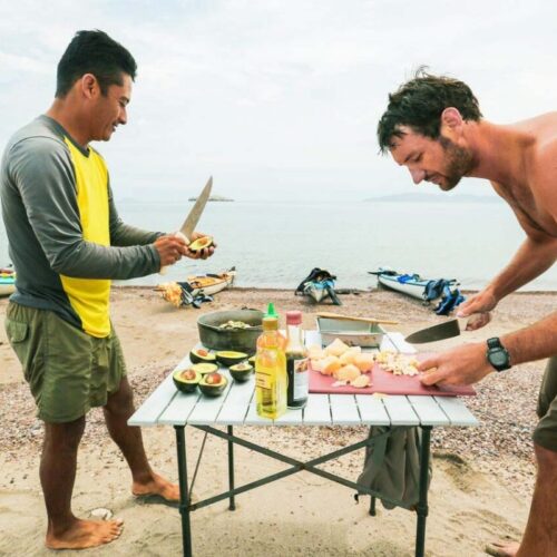 catered lunch in baja mexico while kayaking catered lunch in baja mexico while kayaking