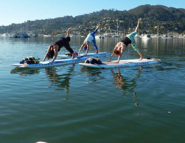 SUP yoga in the SF Bay