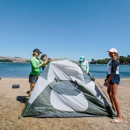 kids camp setting up a tent kids camp setting up a tent
