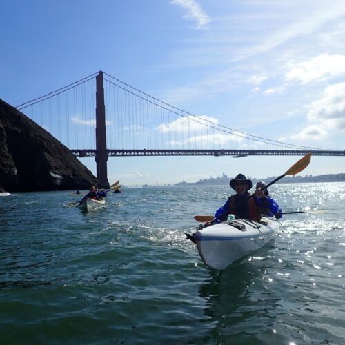 Kayaking under the Golden Gate Bridge San Francisco kayak under the golden gate bridge