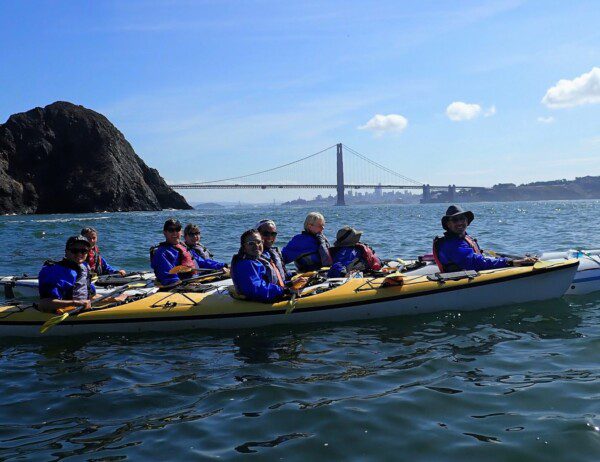 Kayaking to the golden gate bridge